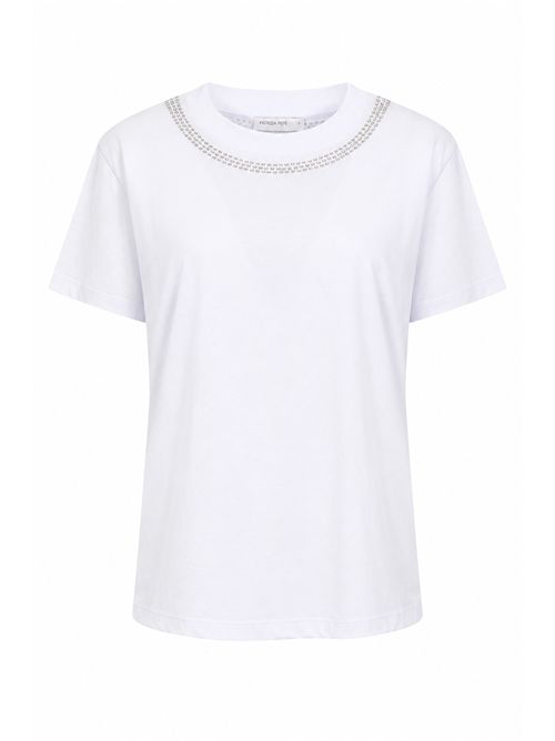 T-shirt in cotone con glitter Patrizia Pepe | 8M1818 J111W103